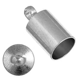 Necklace Caps with Loop – 5mm – Gold / Silver (2pcs)